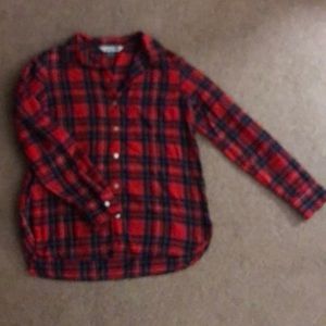 Red and Navy flannel